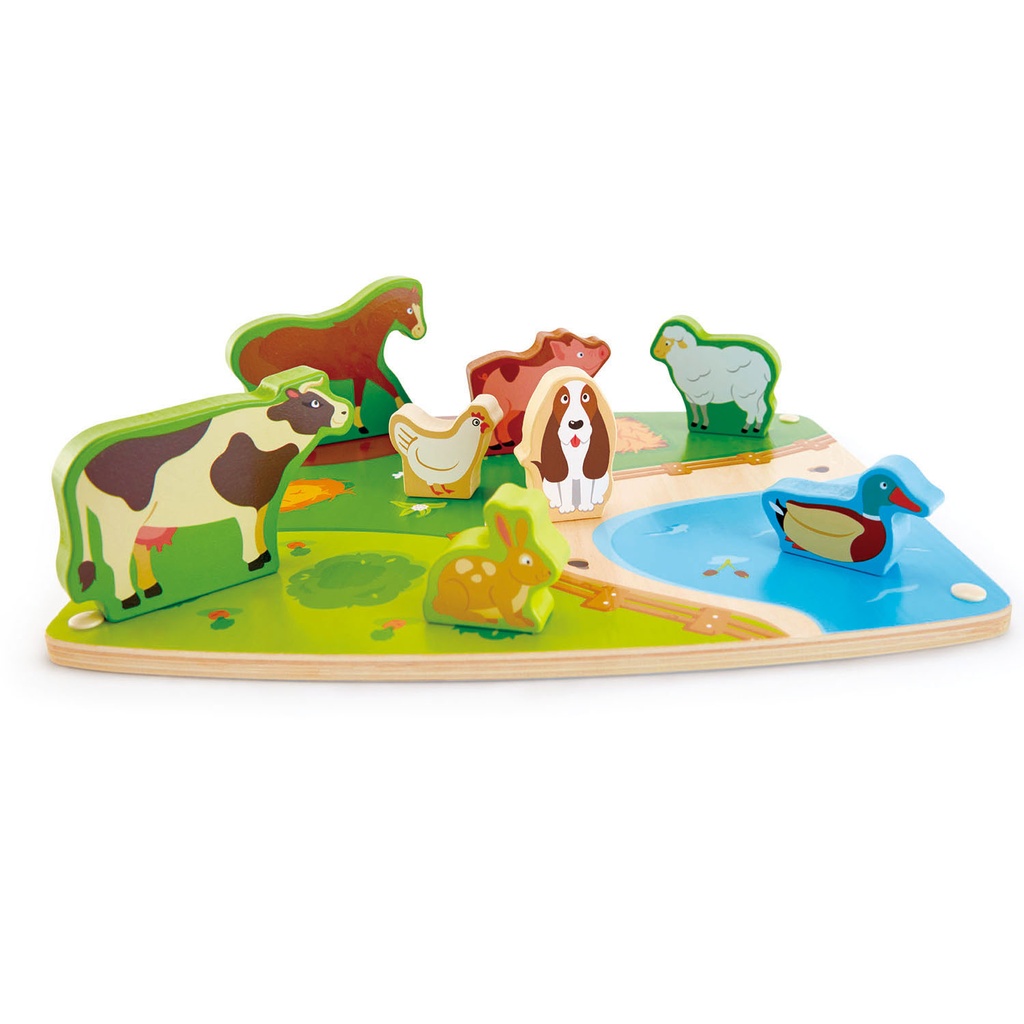 HAPE PUZZLE & PLAY ΞΥΛ.ΠΑΖΛ ΖΩΑΚΙΑ ΦΑΡΜΑΣ