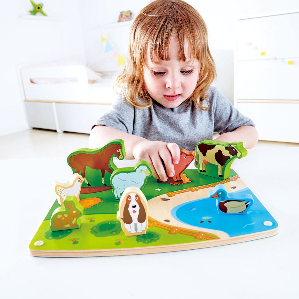 HAPE PUZZLE & PLAY ΞΥΛ.ΠΑΖΛ ΖΩΑΚΙΑ ΦΑΡΜΑΣ