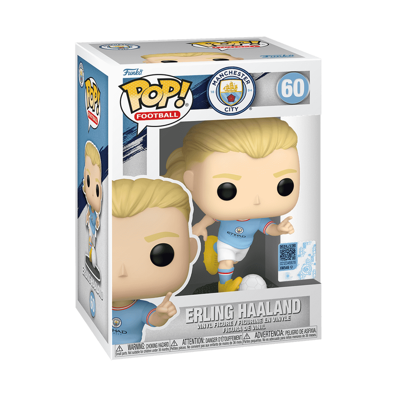 FUNKO POP! FOOTBALL: MANCHESTER CITY - ERLING HAALAND (WITH BALL) #60 VINYL FIGURE