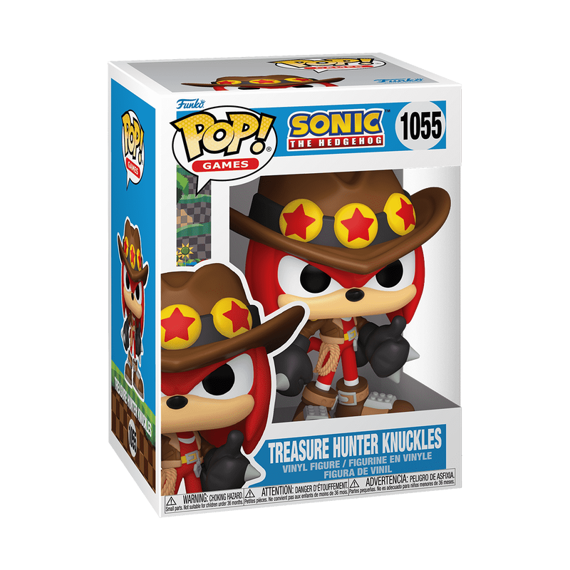 FUNKO POP! GAMES: SONIC THE HEDGEHOG - TREASURE HUNTER KNUCKLES #1055 VINYL FIGURE