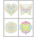 DIAMOND DOTZ DOTZIES FLOCK NEON MANDALA