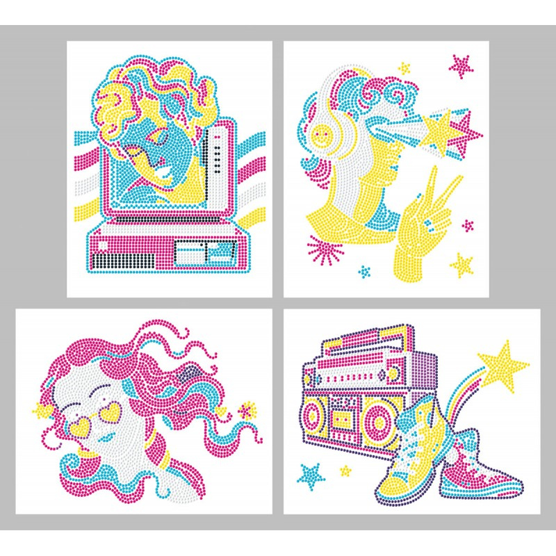 DIAMOND DOTZ DOTZIES FLOCK NEON RETRO CLASSIC