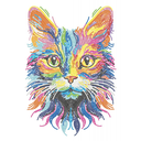 DIAMOND DOTZ NEON CAT