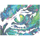 DIAMOND DOTZ NEON DRAGON EYE