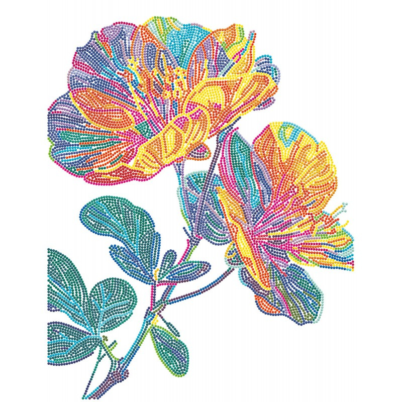 DIAMOND DOTZ NEON FLORAL