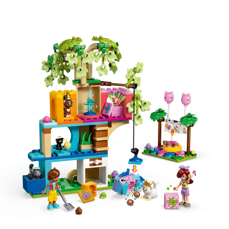 LEGO FRIENDS - CAT BIRTHDAY PARTY & TREE HOUSE