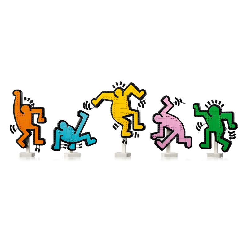 LEGO ART - KEITH HARING – DANCING FIGURES