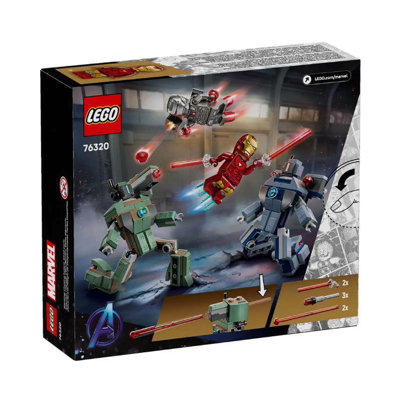 LEGO MARVEL - IRON MAN & WAR MACHINE VS. HAMMER DRONES