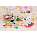 SYLVANIAN BABY'S TOY BOX -SNOW  TOY SNOW RABBIT & PANDA BABIES