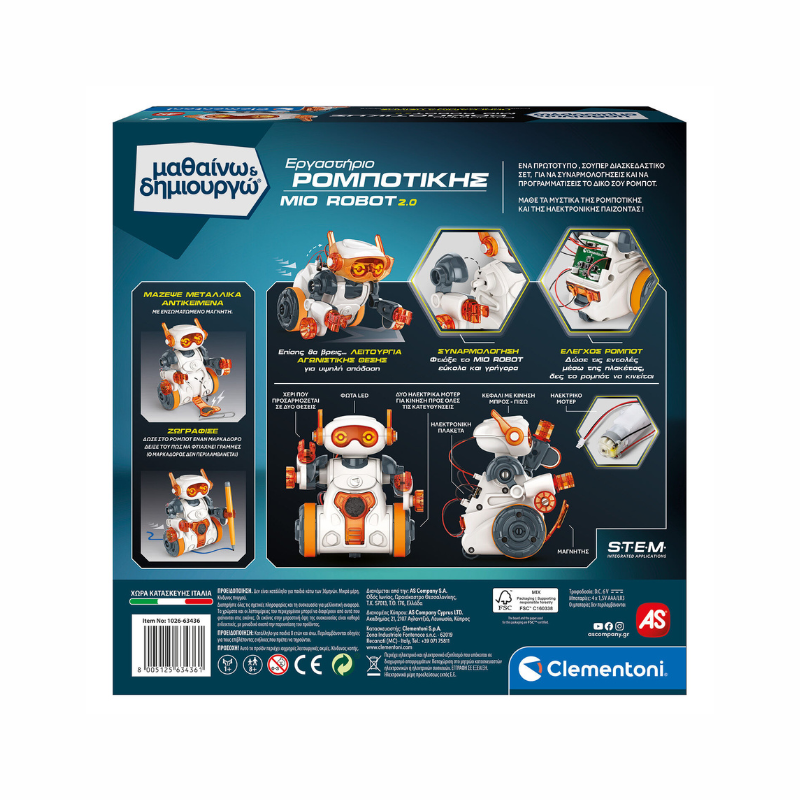 ROBOTICS LABORATORY MIO ROBOT 2.0 - SCIENCE AND PLAY ROBOTICS EDUCATIONAL GAME 