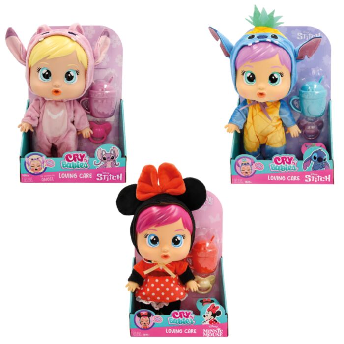 CRY BABIES LOVING CARE - INTERACTIVE BABY DOLL DISNEY CRIES REAL TEARS