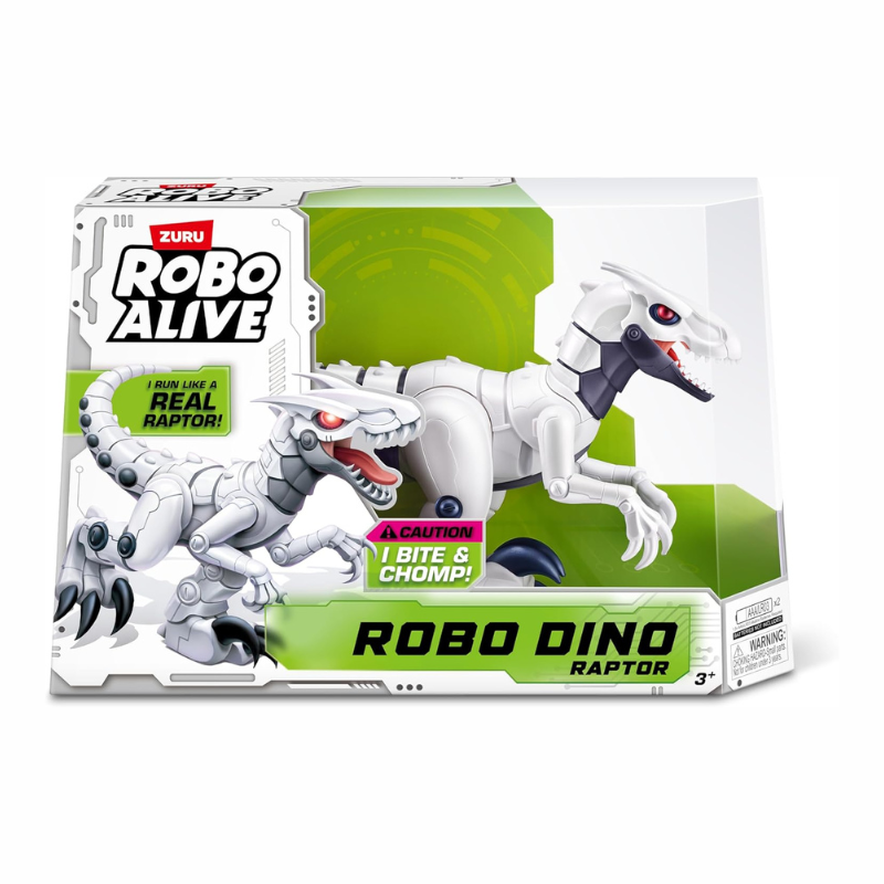ZURU ROBO DINO RAPTOR WHITE