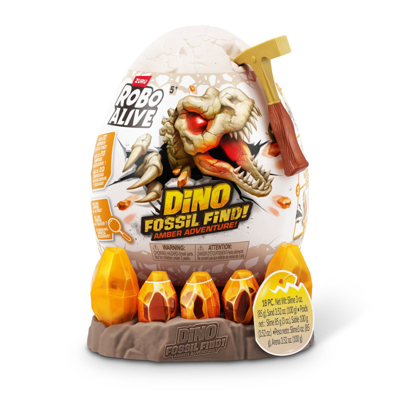 ZURU ROBO ALIVE DINO FOSSIL AMBER ADVENTURE