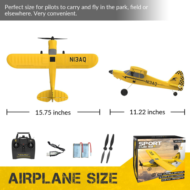 VOLANTEX R/C - MINI TRAINSTAR PLANE 6-AXIS GYRO EASY FLYING TRAINER