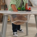KIDKRAFT ROUND STORAGE TABLE & 2 CHAIRS SET - WHITE/GREY (26166)
