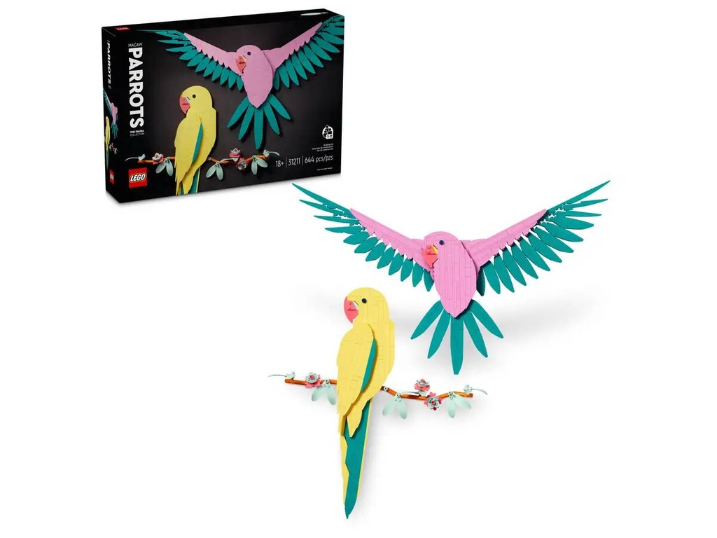 LEGO ART - THE FAUNA COLLECTION – MACAW PARROTS