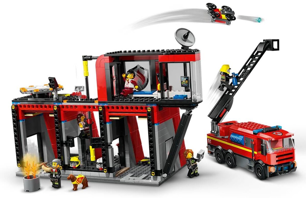 LEGO CITY - FIRE STATION WITH FIRE TRUCK