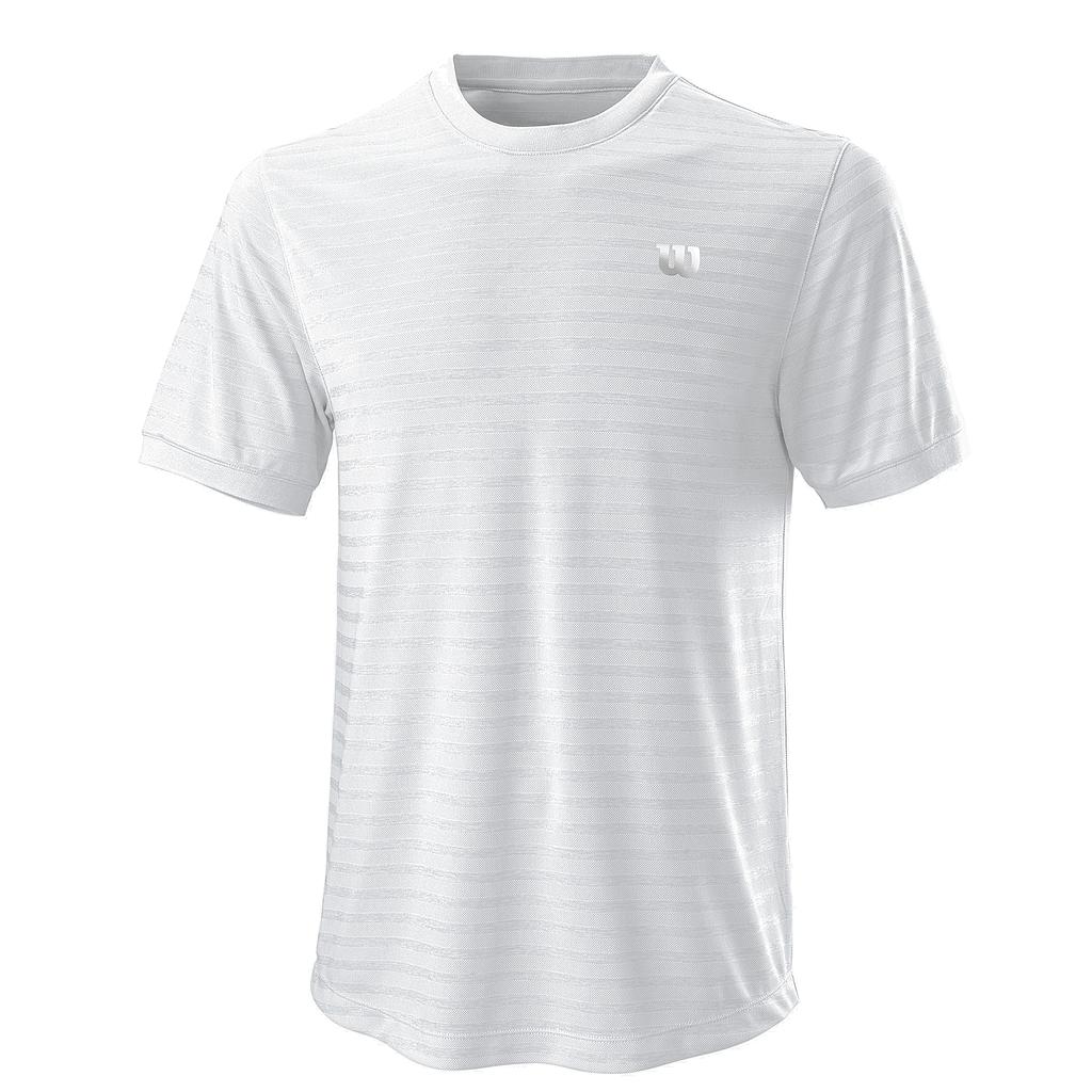 M STRIPE CREW WH