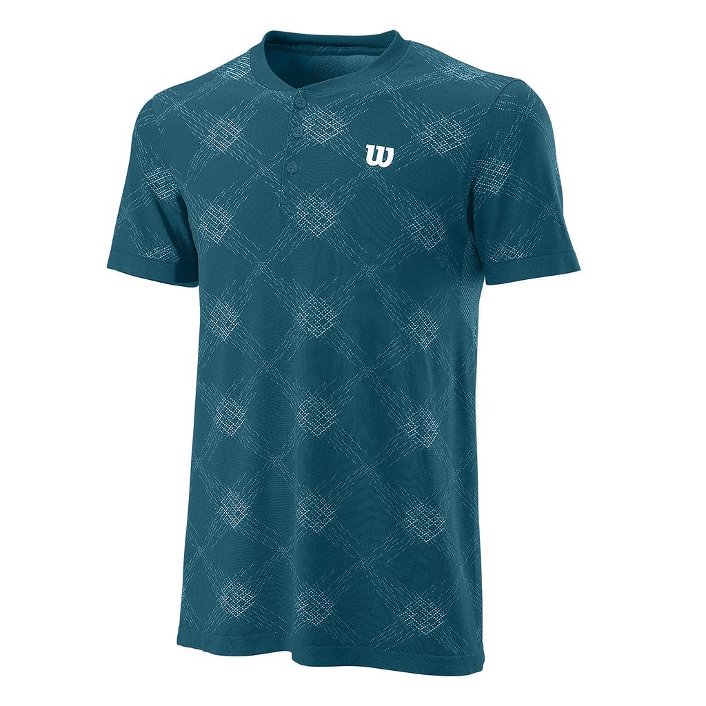 PWR SMLS HENLEY III BLUE CORAL/WH