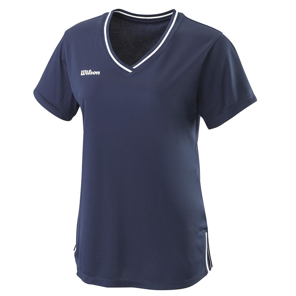 TEAM II V-NECK W TEAM NAVY