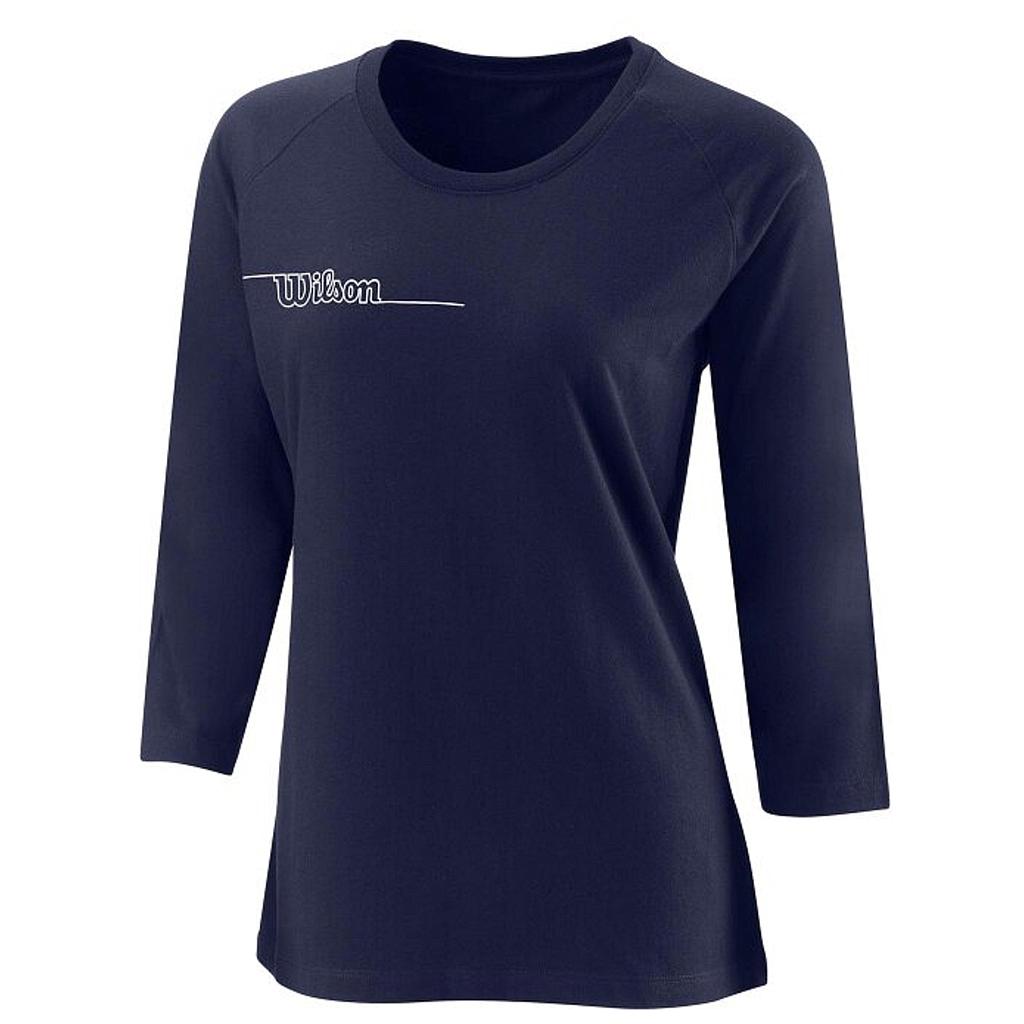 W TEAM II/4 SLEEVE TCH TEE TEAM NAVY M