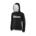 Y TEAM SCRIPT FZ HOODY BK/WH 