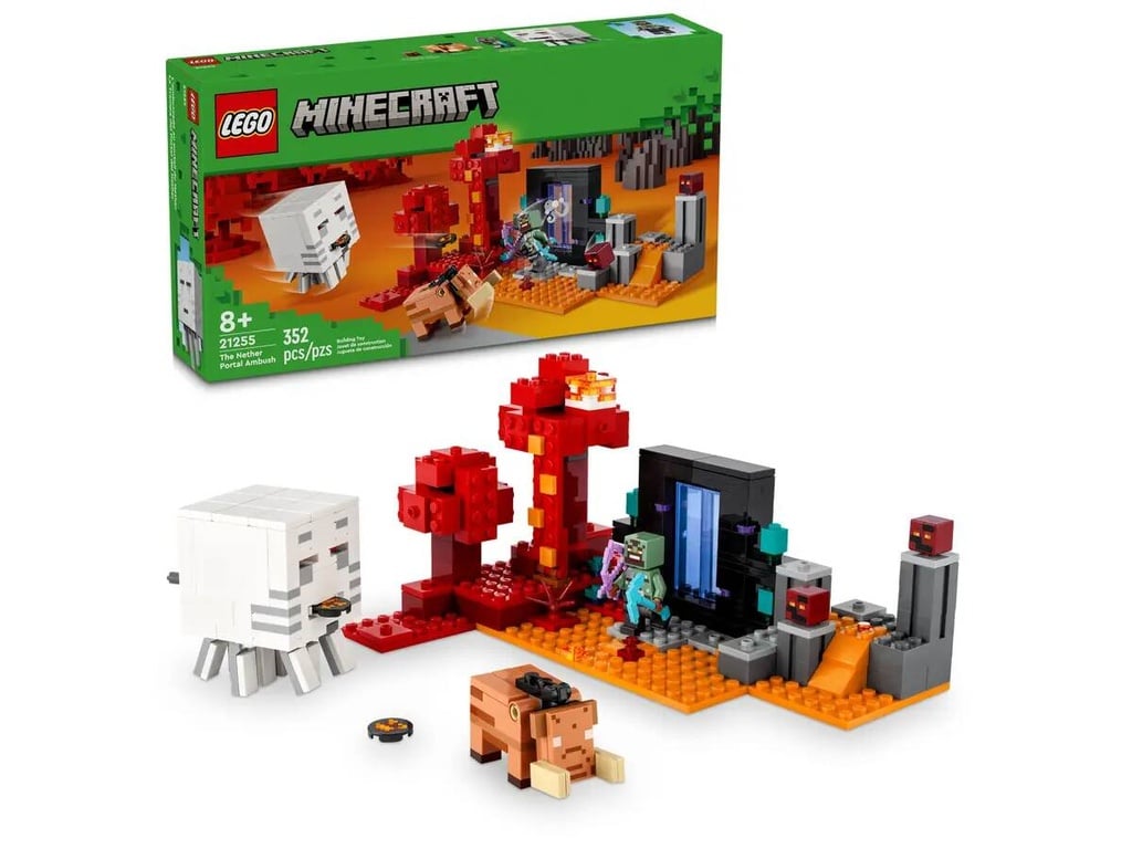 LEGO MINECRAFT - THE NETHER PORTAL AMBUSH