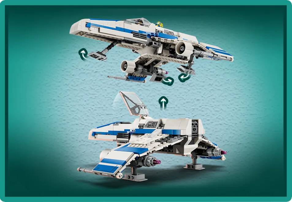 LEGO STAR WARS - NEW REPUPLIC E-WING VS SHIN HATI'S STARFIGHTER