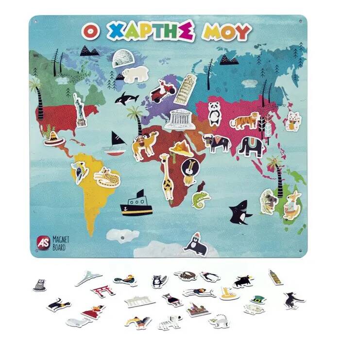 MAGNETIC WORLD MAP