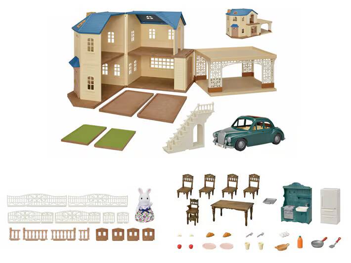 SYLVANIAN LARGE HOUSE WITH CARPOT GIFT