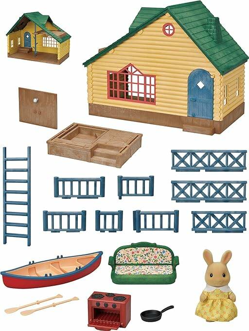 SYLVANIAN LOG CABIN GIFT SET (GREEN ROOF)