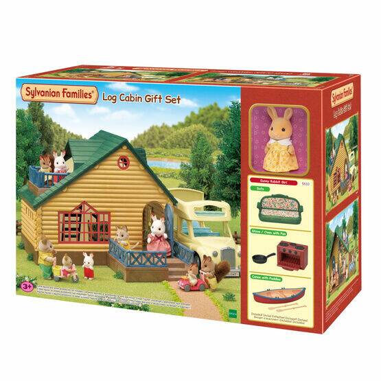SYLVANIAN LOG CABIN GIFT SET (GREEN ROOF)