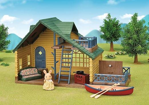 SYLVANIAN LOG CABIN GIFT SET (GREEN ROOF)