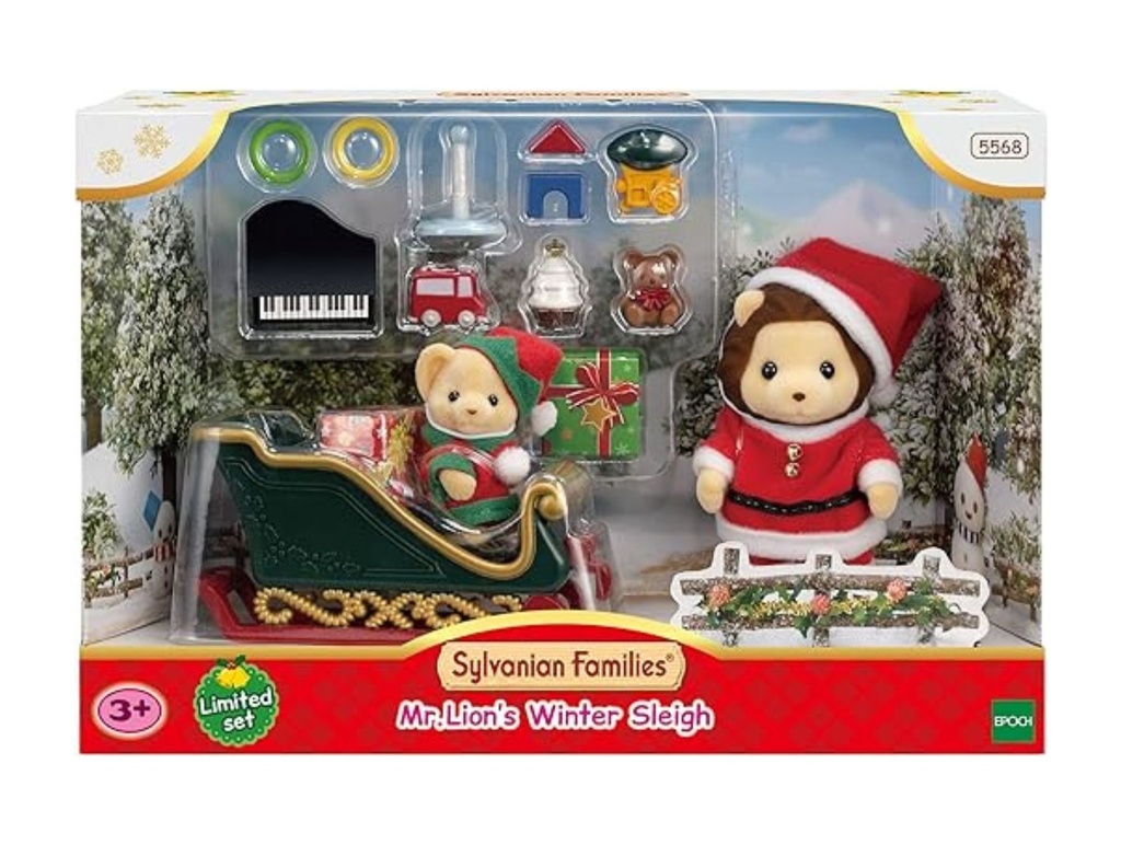 SYLVANIAN MR. LION'S WINTER SLEIGH