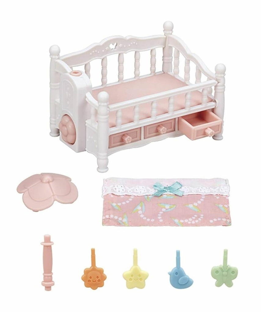 SYLVANIAN CRIB WITH MOBILE