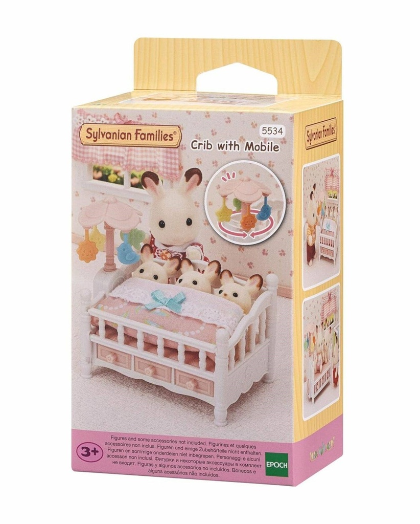 SYLVANIAN CRIB WITH MOBILE