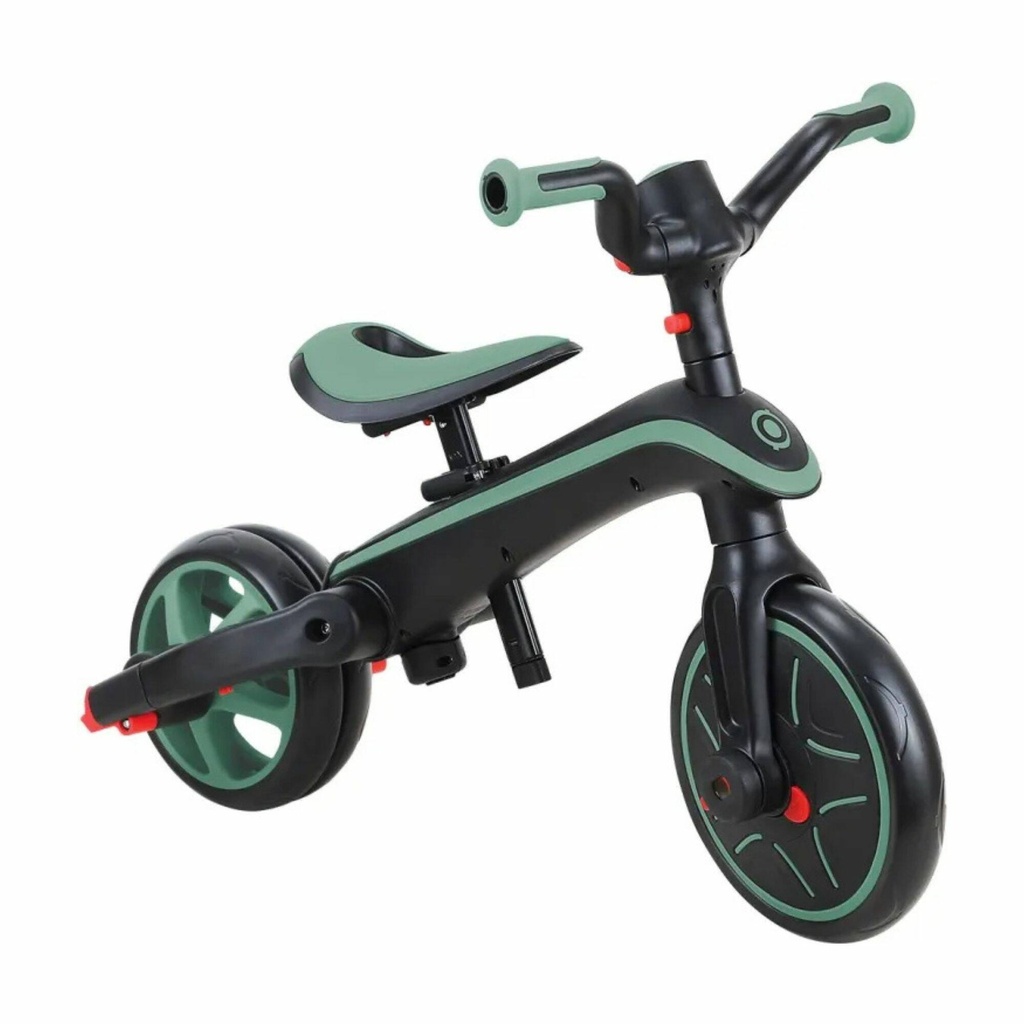 GLOBBER TRICYCLE TRIKE EXPLORER FOLDABLE 4 IN 1 OLIVE