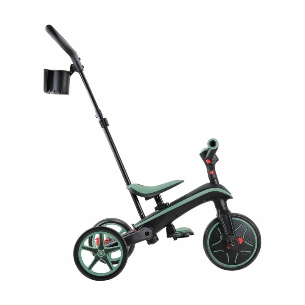 GLOBBER TRICYCLE TRIKE EXPLORER FOLDABLE 4 IN 1 OLIVE