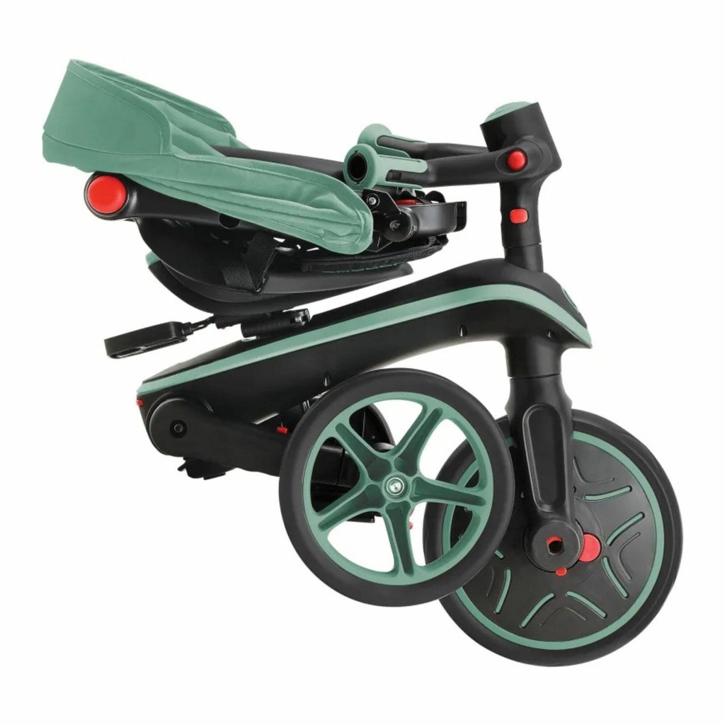 GLOBBER TRICYCLE TRIKE EXPLORER FOLDABLE 4 IN 1 OLIVE