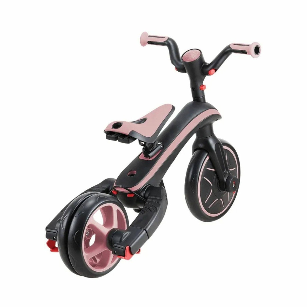 GLOBBER TRICYCLE TRIKE EXPLORER FOLDABLE 4 IN 1 PASTEL PINK