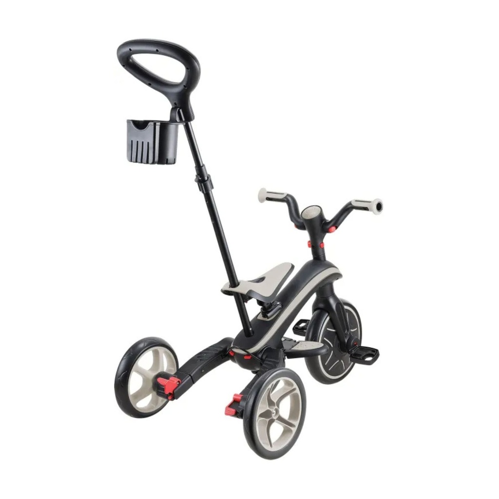 GLOBBER TRICYCLE TRIKE EXPLORER FOLDABLE 4 IN 1 PASTEL TAUPE