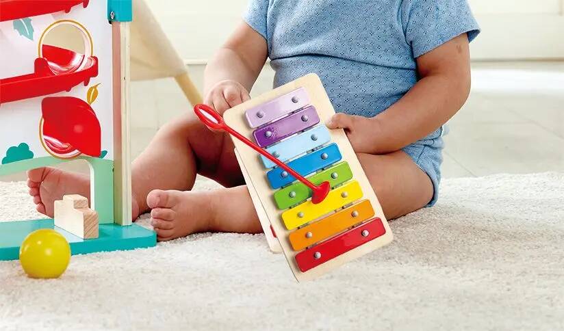 HAPE EARLY MELODIES WOODEN XYLOPHONE BALL RUN