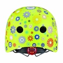 GLOBBER ΚΡΑΝΟΣ ELITE LIGHTS XS/S(48-53cm)LIME GREEN FLOWERS