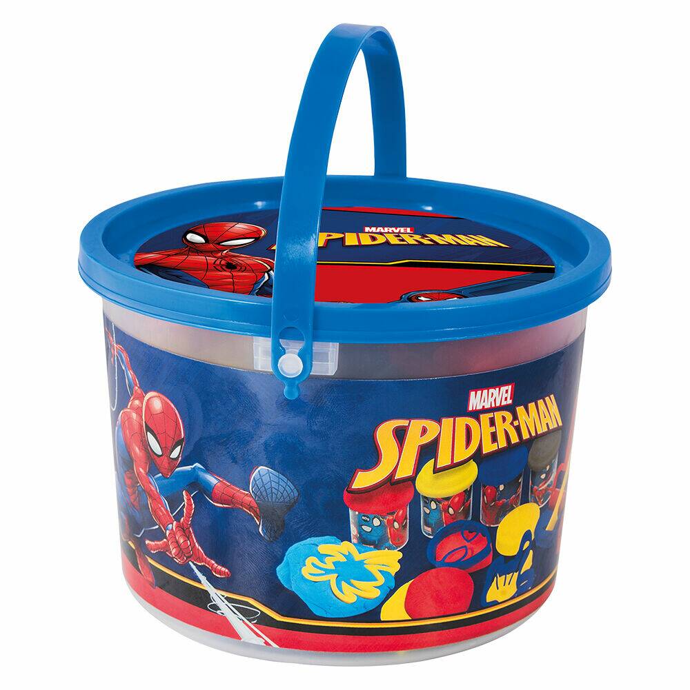 KOYVADAKI ME 4 VAZAKIA PLASTELINAS 2OZ KAI ERGAGLIA SPIDERMAN