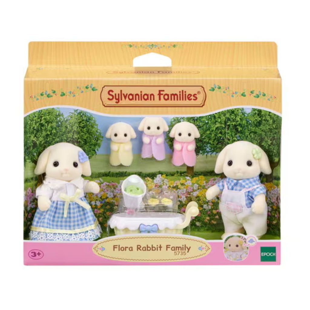 SYLVANIAN FLORA RABBIT FAMILY