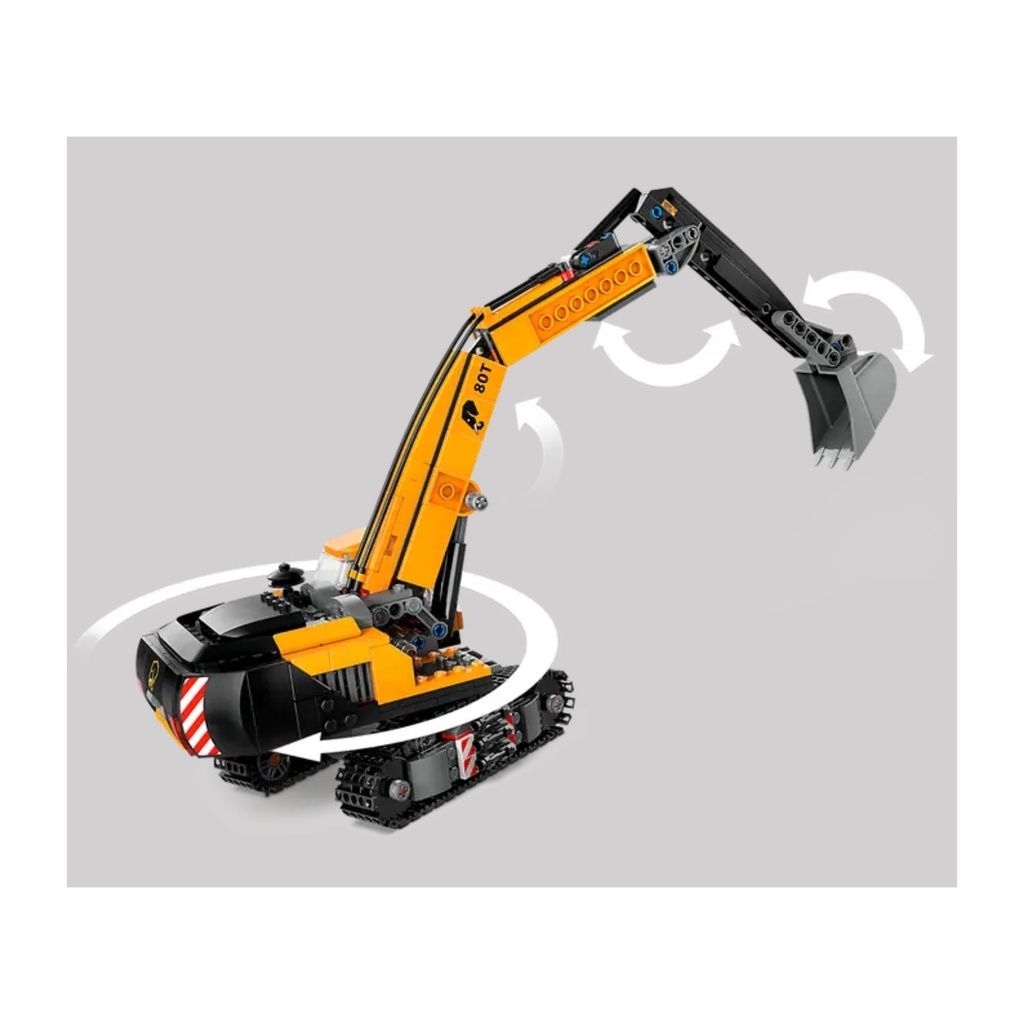 LEGO CITY - YELLOW CONSTRUCTION EXCAVATOR