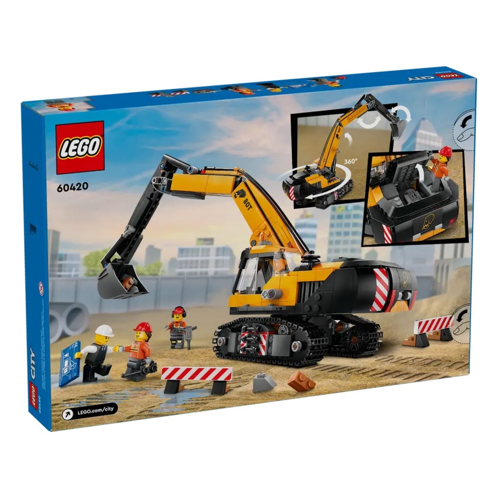 LEGO CITY - YELLOW CONSTRUCTION EXCAVATOR