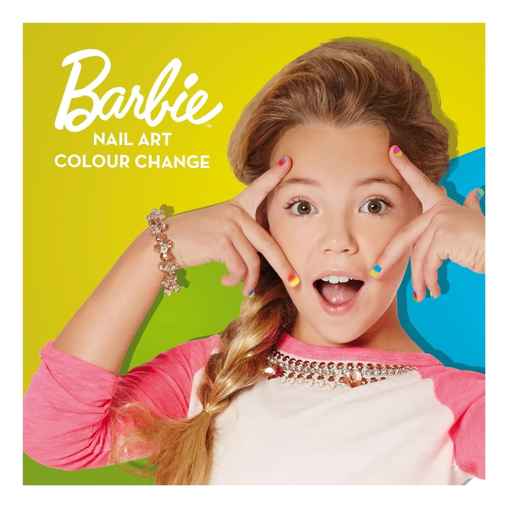 BARBIE NAIL ART COLOUR CHANGE