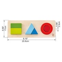 HAPE HAPPY PUZZLES WOODEN GEOMETRY SHAPES