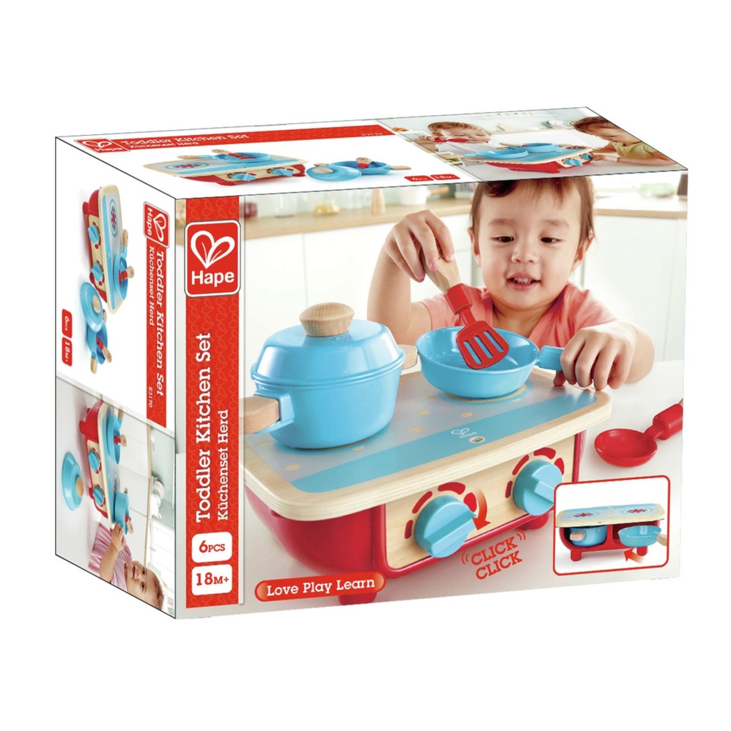 HAPE PLAYFULLY DELICIOUS ΞΥΛ.ΚΟΥΖΙΝΙΚΑ TODDLER KITCHEN SET